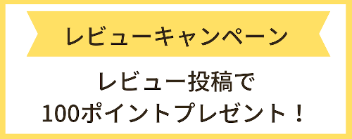 レビューで100ポイント貰える